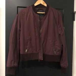 Maroon American Eagle Bomber Jacket